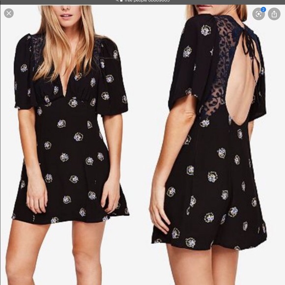 Free People NWT Mockingbird Lane mini dress - Picture 3 of 8